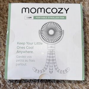 NEW in box Momcozy portable stroller fan in pink